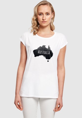 Maglietta 'Australia' di Merchcode in bianco: frontale
