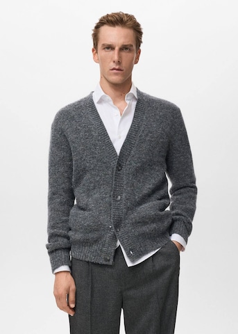 MANGO MAN Cardigan mantua in Grau: Vorderseite