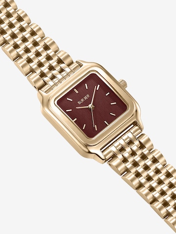 BURKER Watches - Reloj analógico 'Macy Gold Burgundy' en rojo