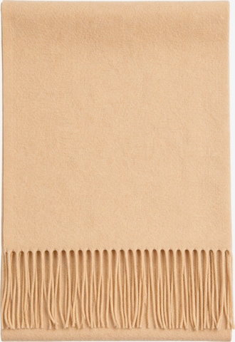 GOBI Cashmere Halsduk 'Unisex Cashmere Fringed Scarf' i beige: framsida