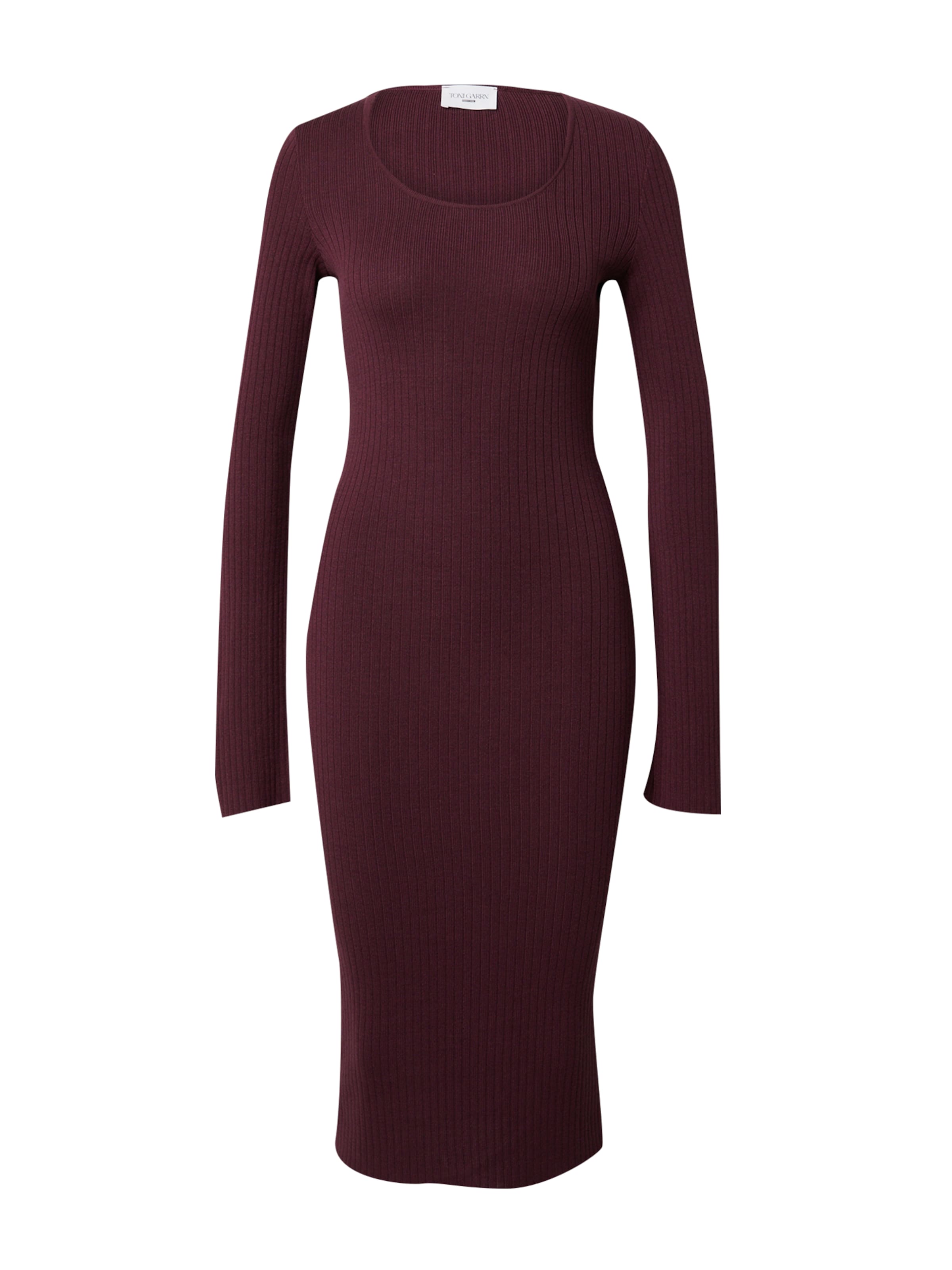 ABOUT YOU x Toni Garrn Knitted dress 'Hailey' in Red: front