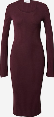 ABOUT YOU x Toni Garrn Knitted dress 'Hailey' in Red: front