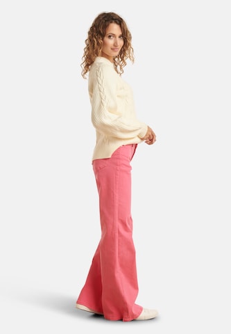Smashed Lemon Wide leg Jeans in Roze