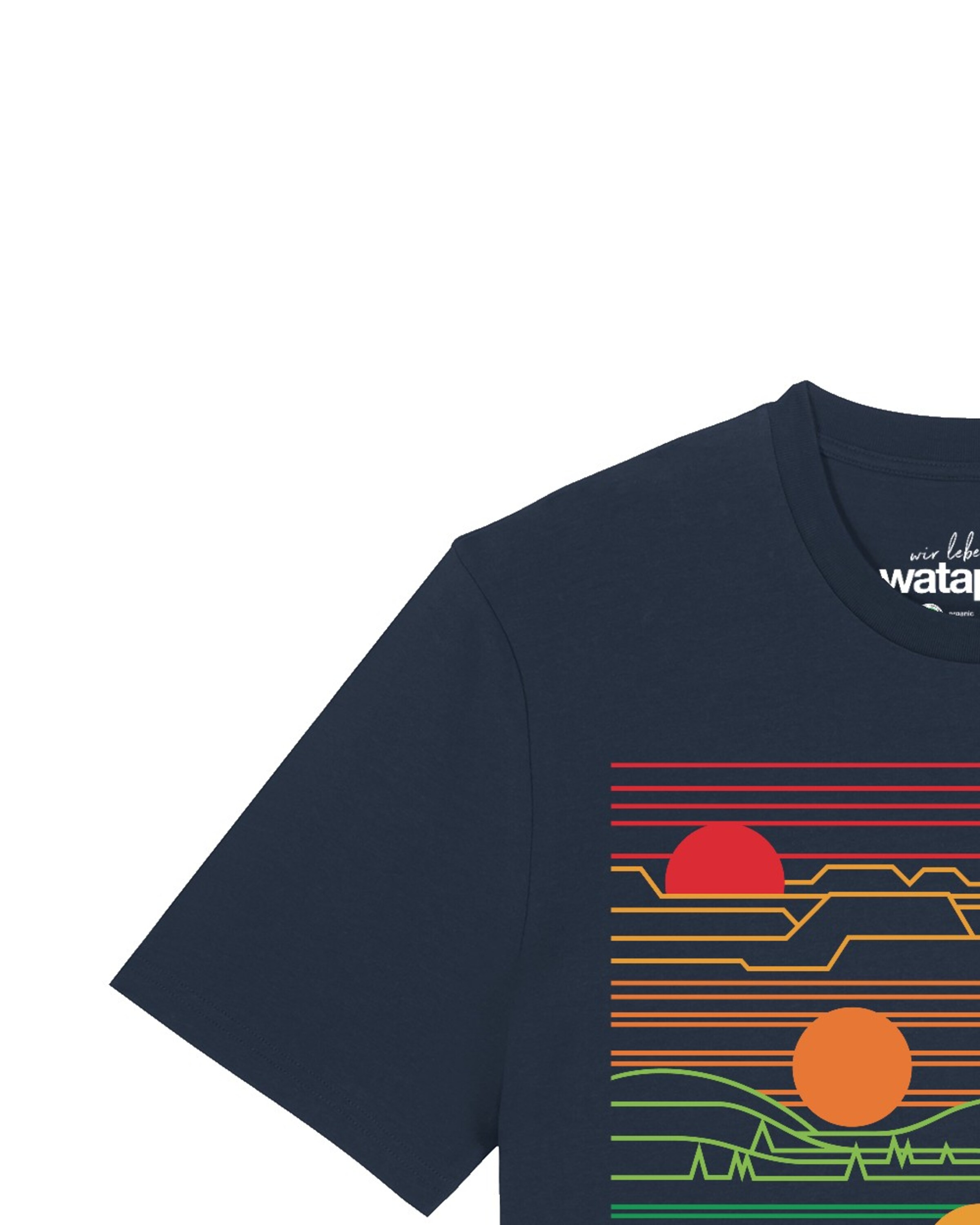 T-Shirt 'Sun And Moon' Watapparel en bleu
