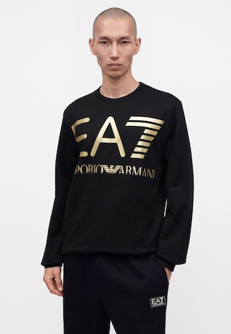 EA7 Emporio Armani Sweatshirt i svart: framsida