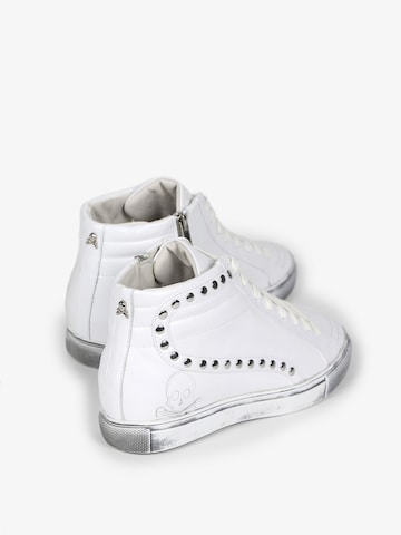 Scalpers High-Top Sneakers in White