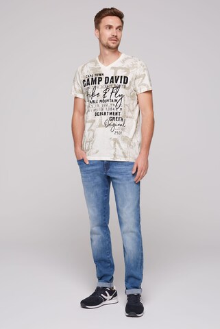 T-Shirt CAMP DAVID en blanc