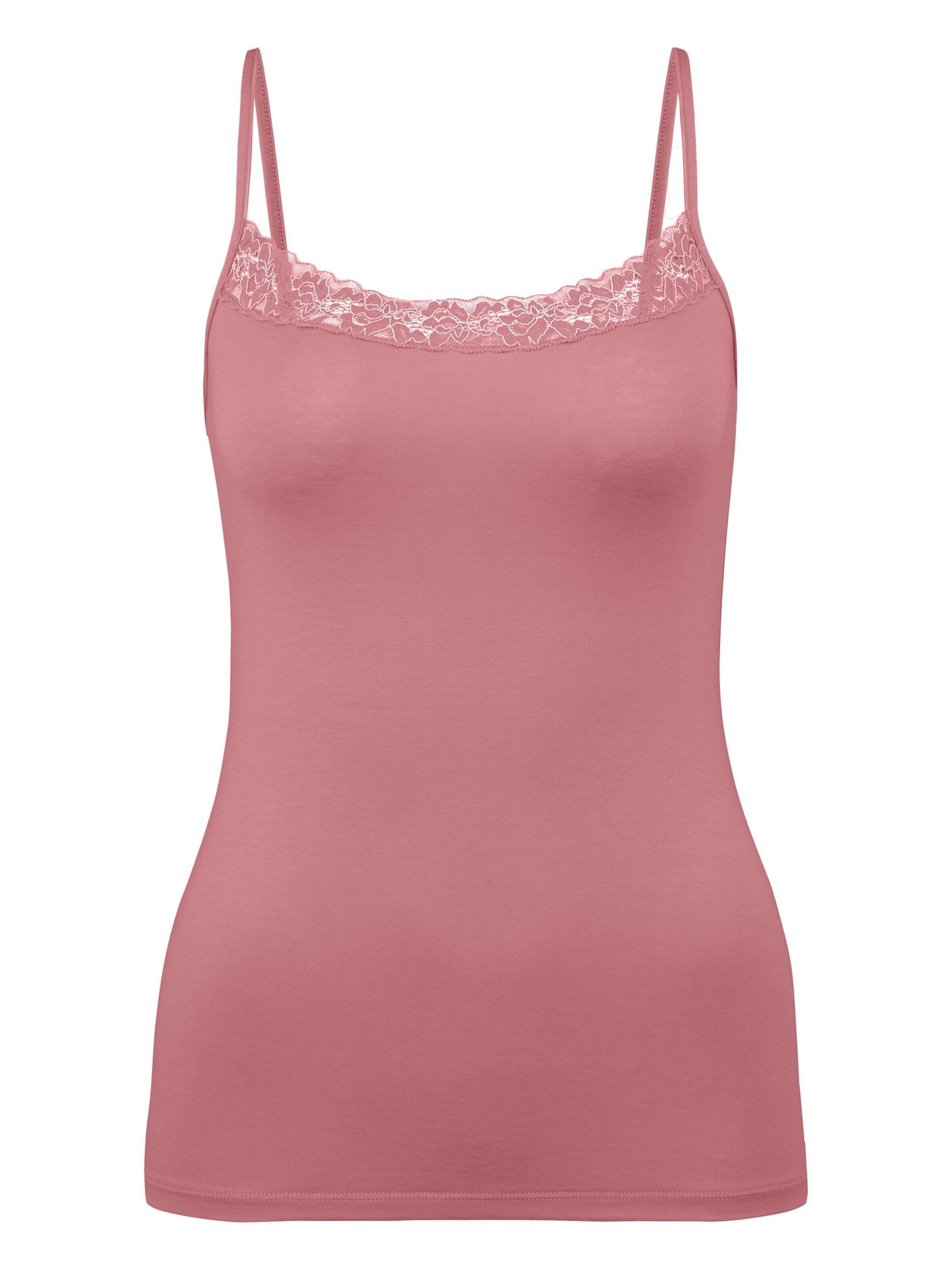 CALIDA Unterhemd 'Natural Comfort Lace'‌‌‌‌‌ in Pink: Vorderseite