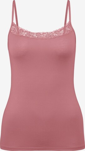 CALIDA Unterhemd 'Natural Comfort Lace' in Pink: Vorderseite