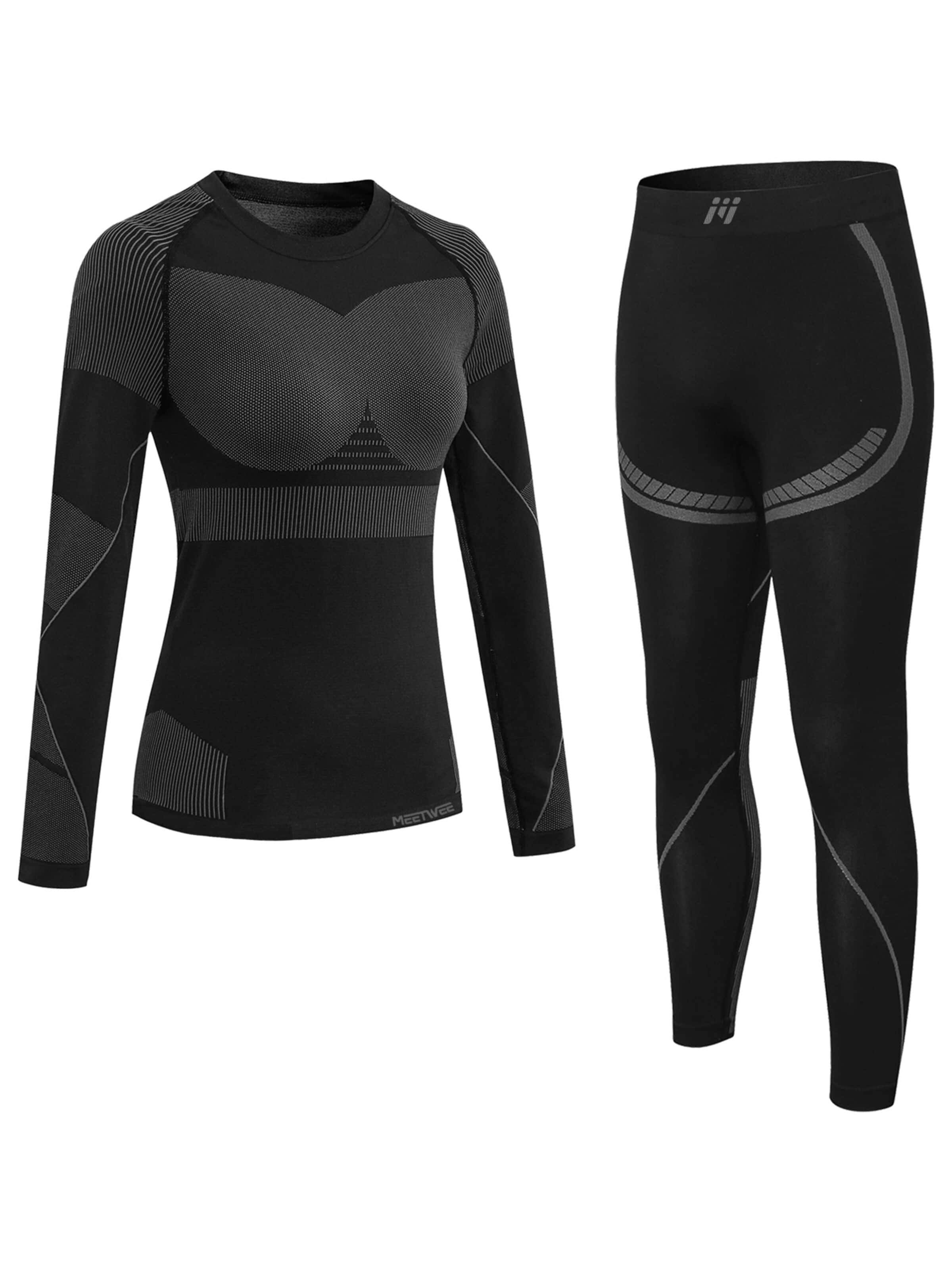 MEETWEE Sportbody 'Athletic Underwear Set' in Grijs: voorkant