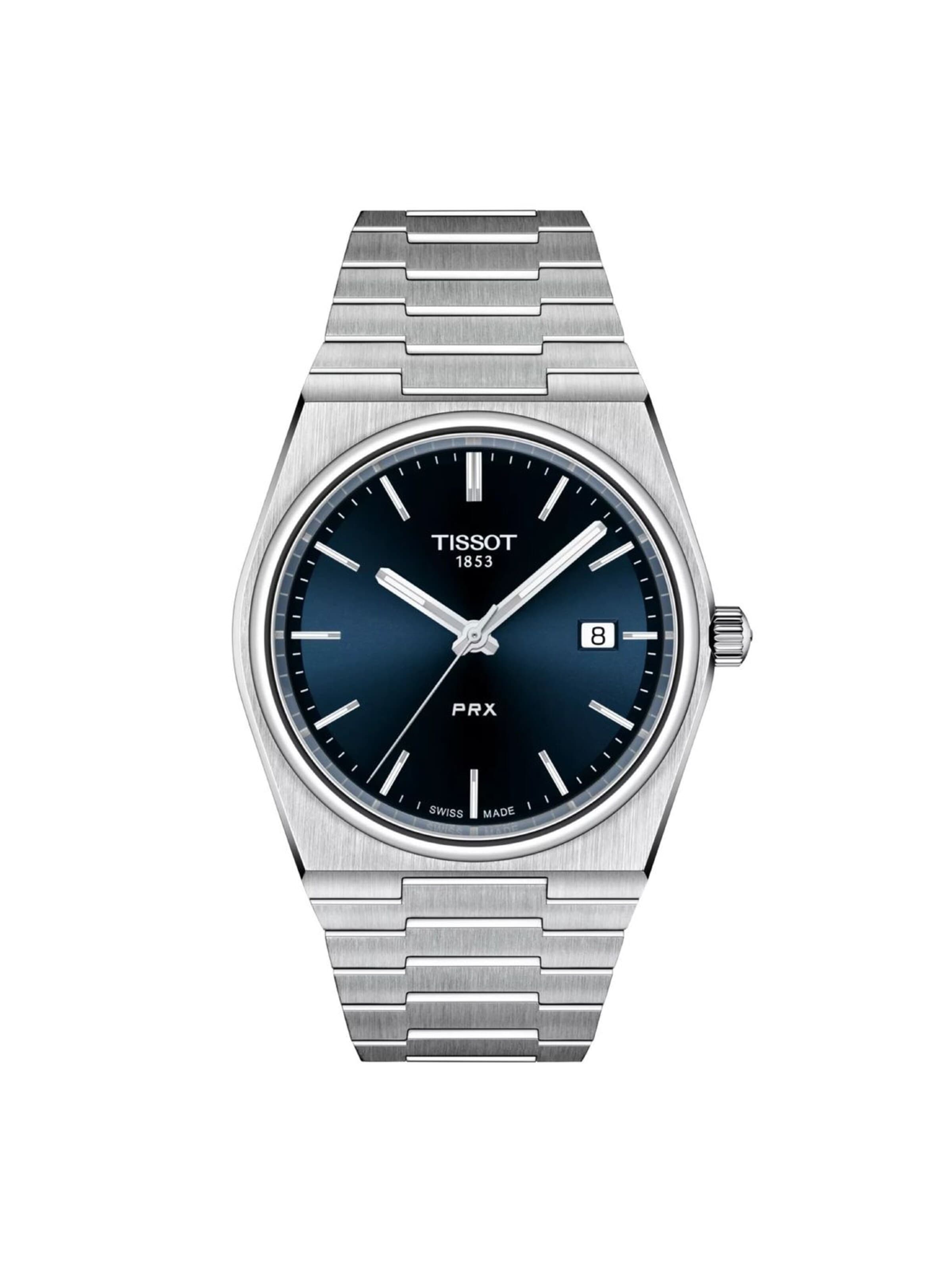 Tissot Analoguhr 'PRX'‌‌‌‌ in Silber: Vorderseite
