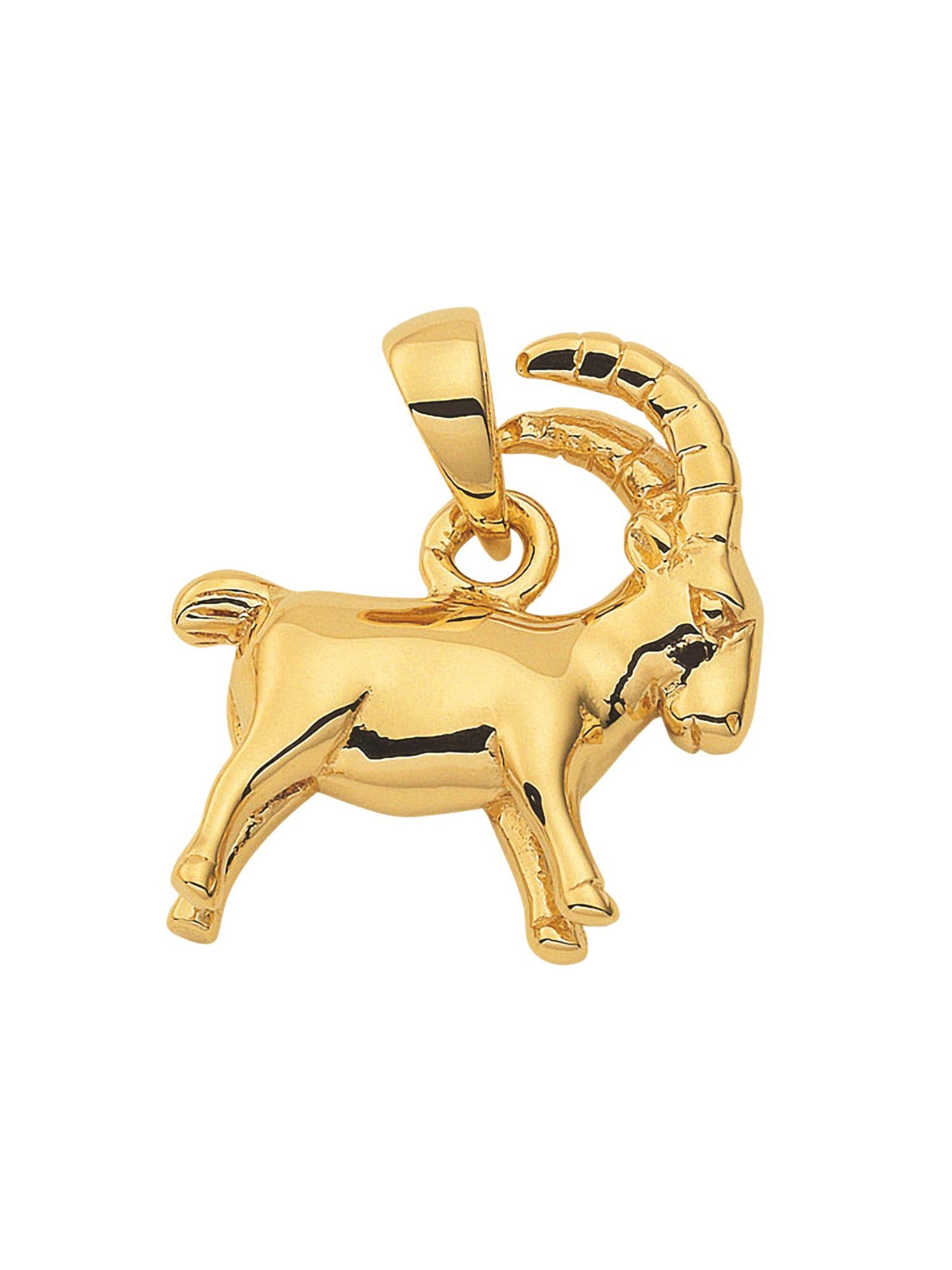 Adelia´s Pendant 'Steinbock' in Gold: front