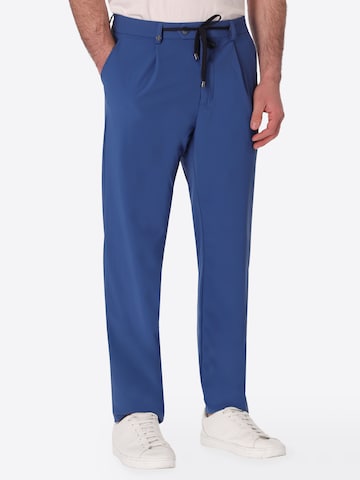 Effilé Pantalon chino 'Rio T.Active' Distretto12 en bleu : devant