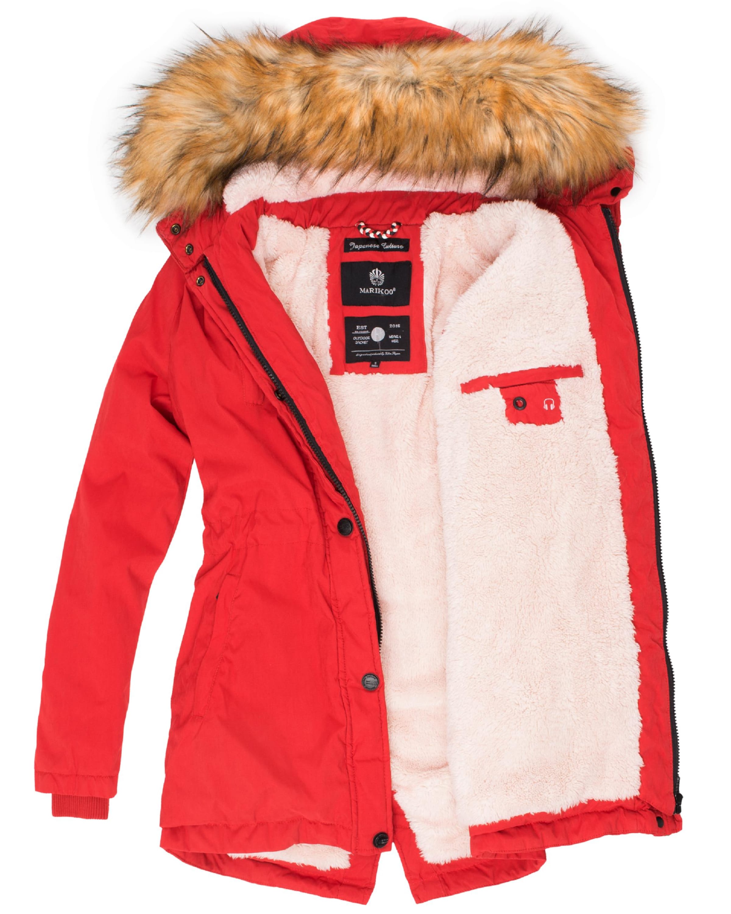 MARIKOO Winter parka 'Akira' in Red