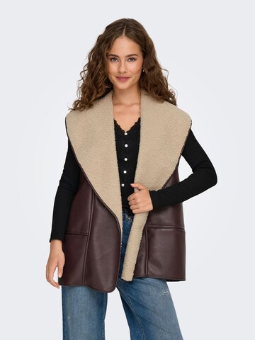 ONLY Vest 'ONLDora' i brun: forside