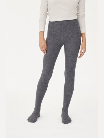 GOBI Cashmere Slimfit Leggings 'High-Rise Cashmere Knit Tights' in Grijs: voorkant