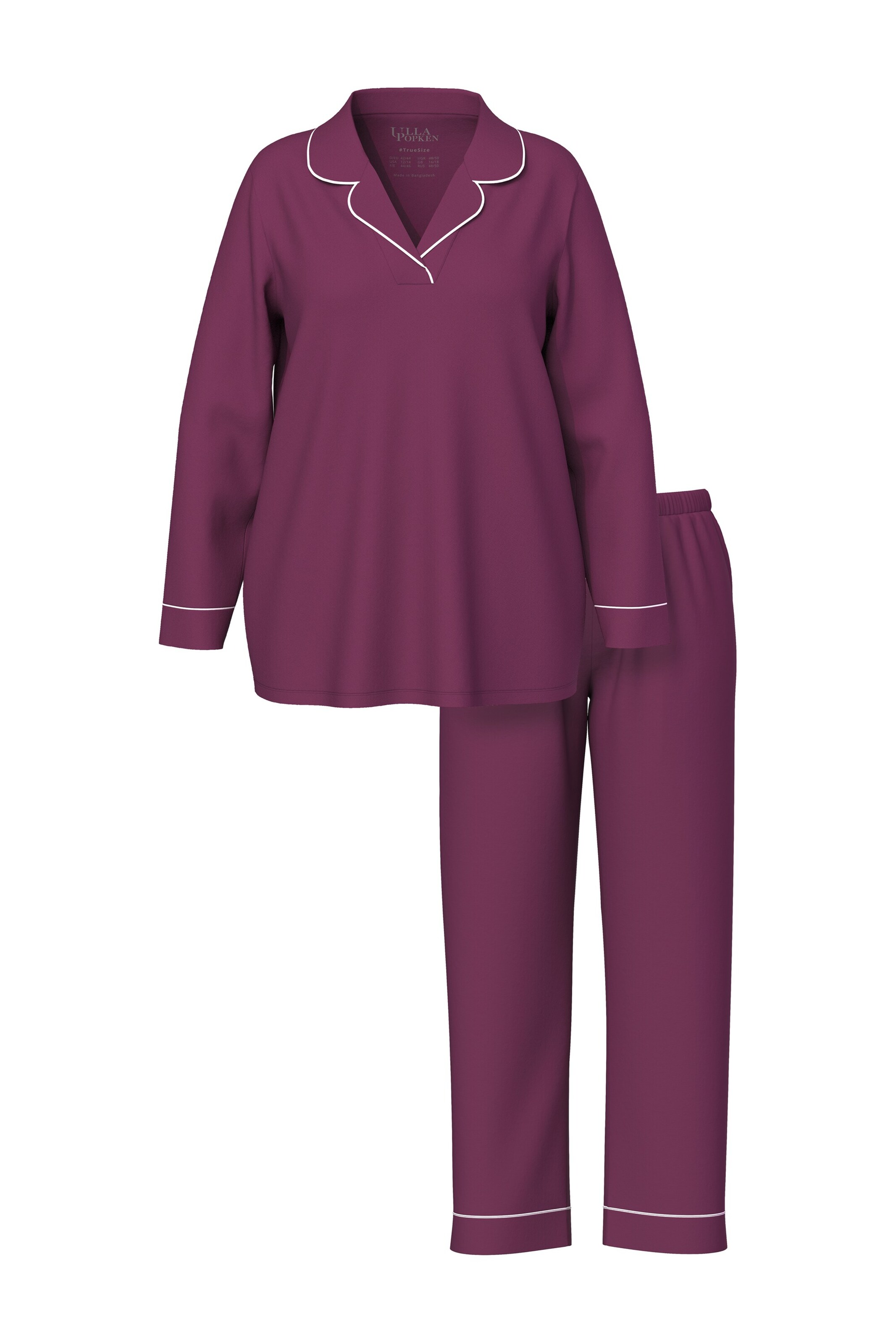 Ulla Popken Pyjamabroek in Lila: voorkant