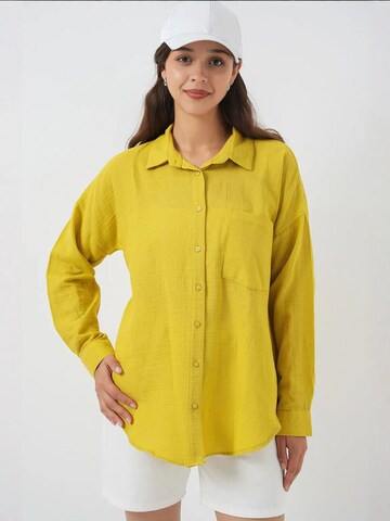 Camicia da donna di Bigdart in giallo: frontale