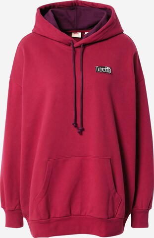 LEVI'S ® Sweatshirt 'Prism Hoodie' in Red: front