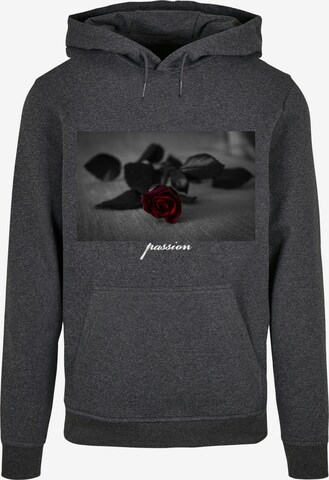 Mister Tee Sweatshirt 'Passion Rose' in Grey: front