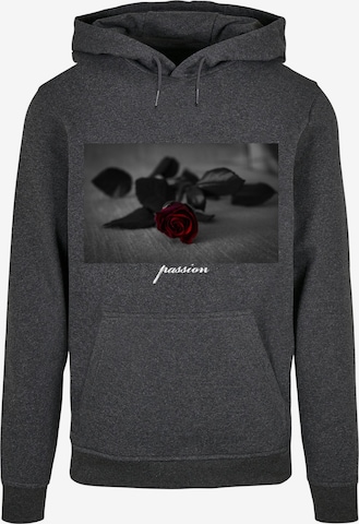 Mister Tee Sweatshirt 'Passion Rose' in Grijs: voorkant