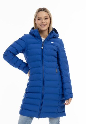 Schmuddelwedda Wintermantel in Blauw: voorkant