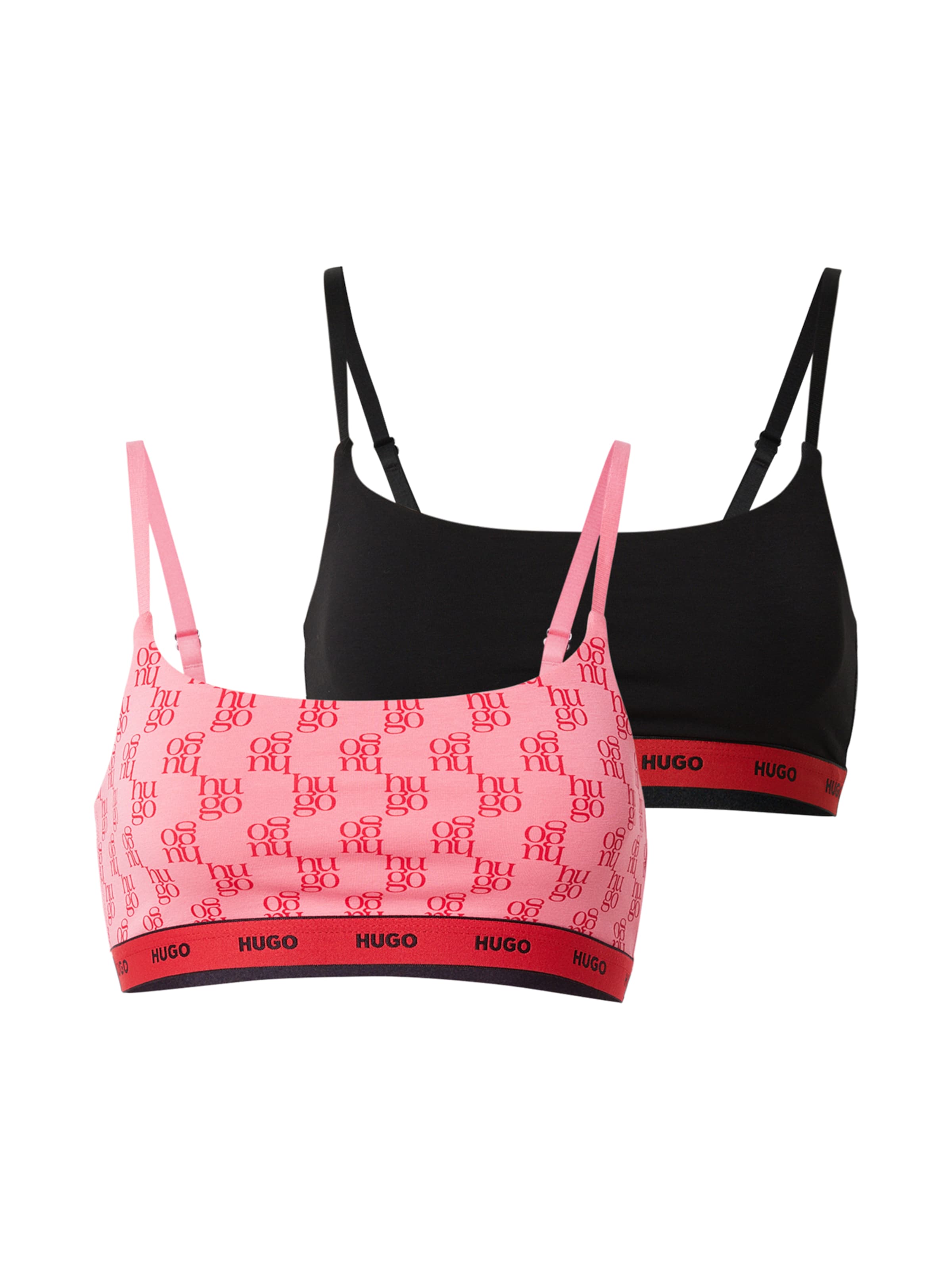 HUGO Μπουστάκι Σουτιέν σε ροζ: μπροστά