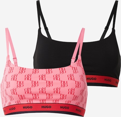 HUGO Rintaliivi värissä vaalea pinkki / kirkaanpunainen / musta, Tuotenäkymä