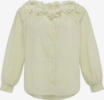 Chemisier usha BLACK LABEL en jaune : devant