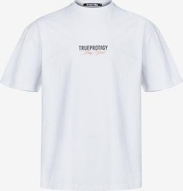 trueprodigy Tričko 'Lou F' – bílá: přední strana