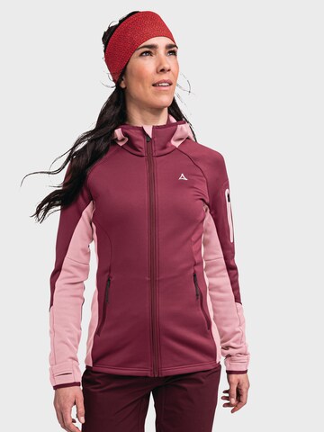 Schöffel Functionele fleece jas 'Lodron' in Roze: voorkant