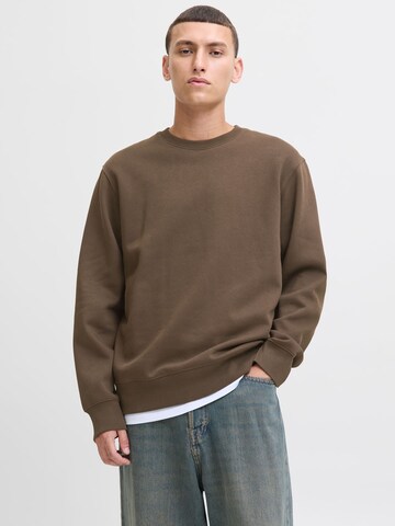 Felpa 'JJEStar' di JACK & JONES in marrone: frontale