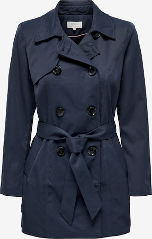 Manteau mi-saison 'Valerie' ONLY en bleu : devant