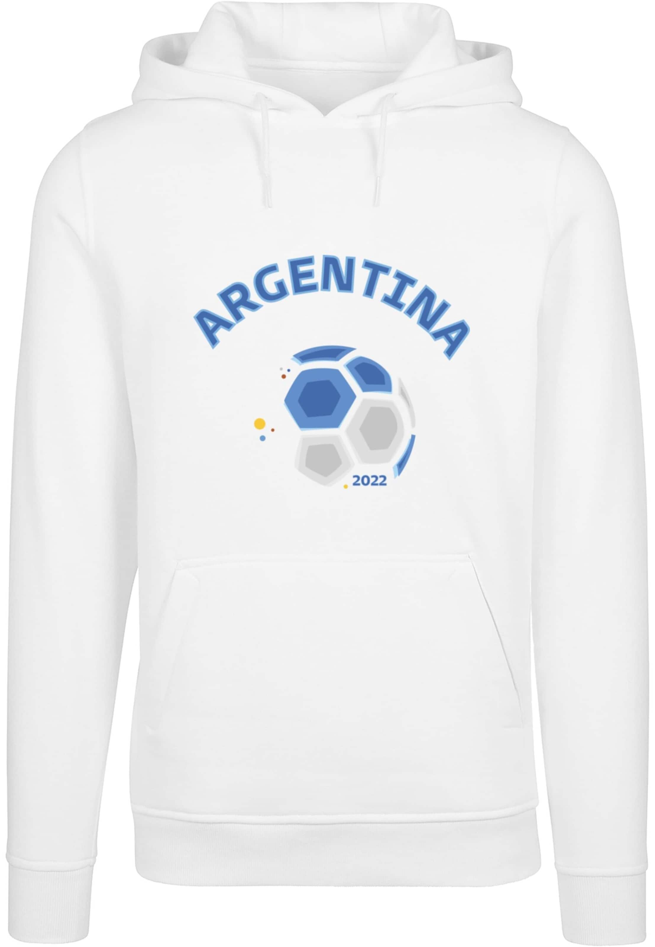 Merchcode - Sudadera 'Argentina Football' en blanco: frente