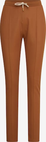 4funkyflavours Regular Broek 'Guess Who Loves You More' in Beige: voorkant