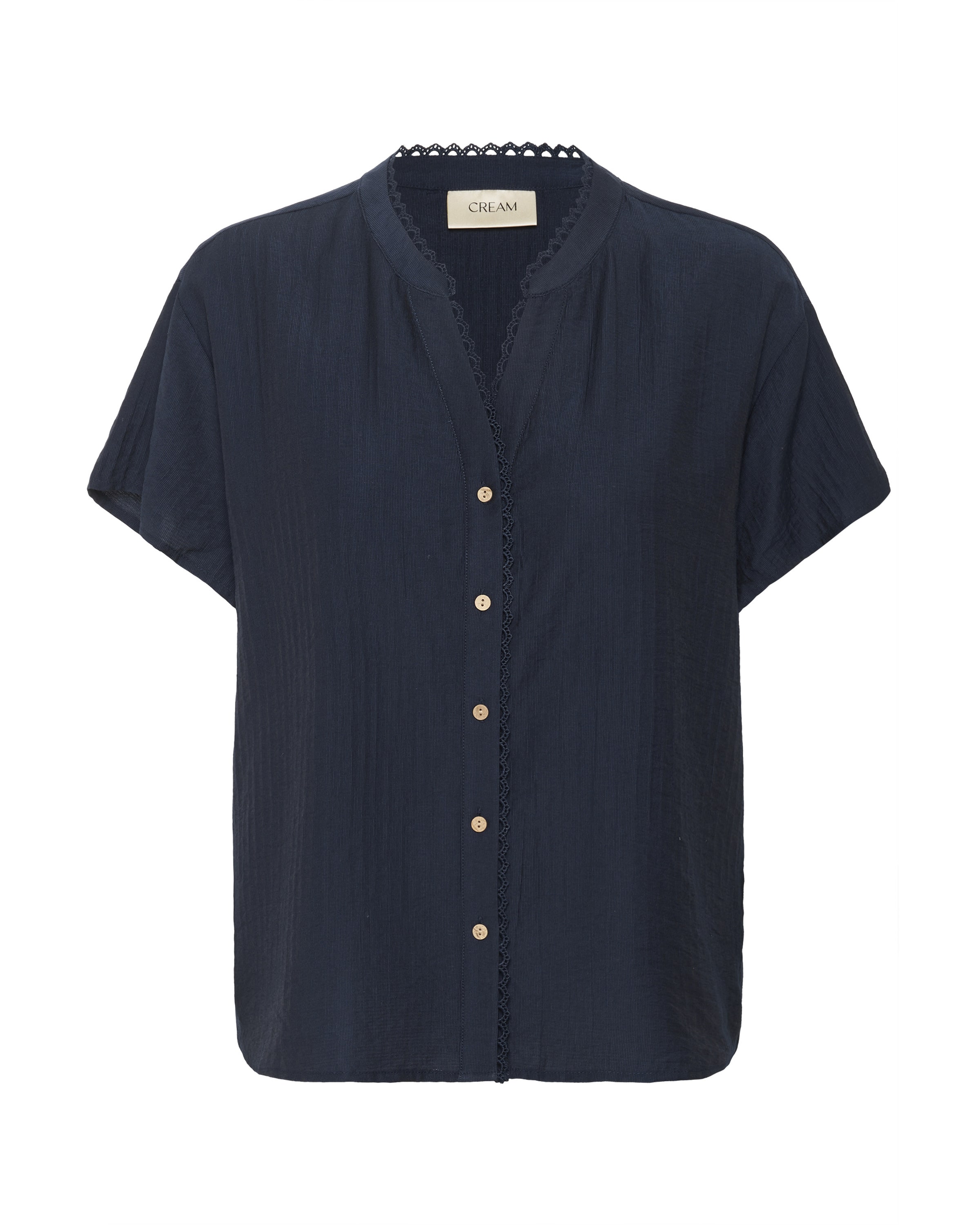 Cream Blúzka 'Lori' - Modrá: predná strana