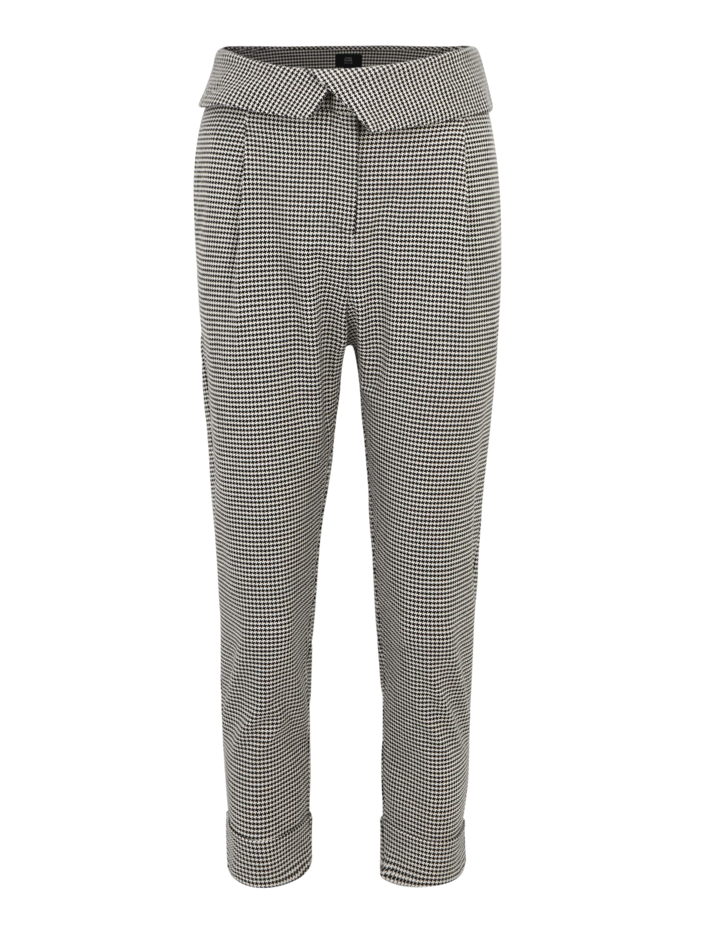 River Island Petite Слим Брюки со складками в Черный: спереди