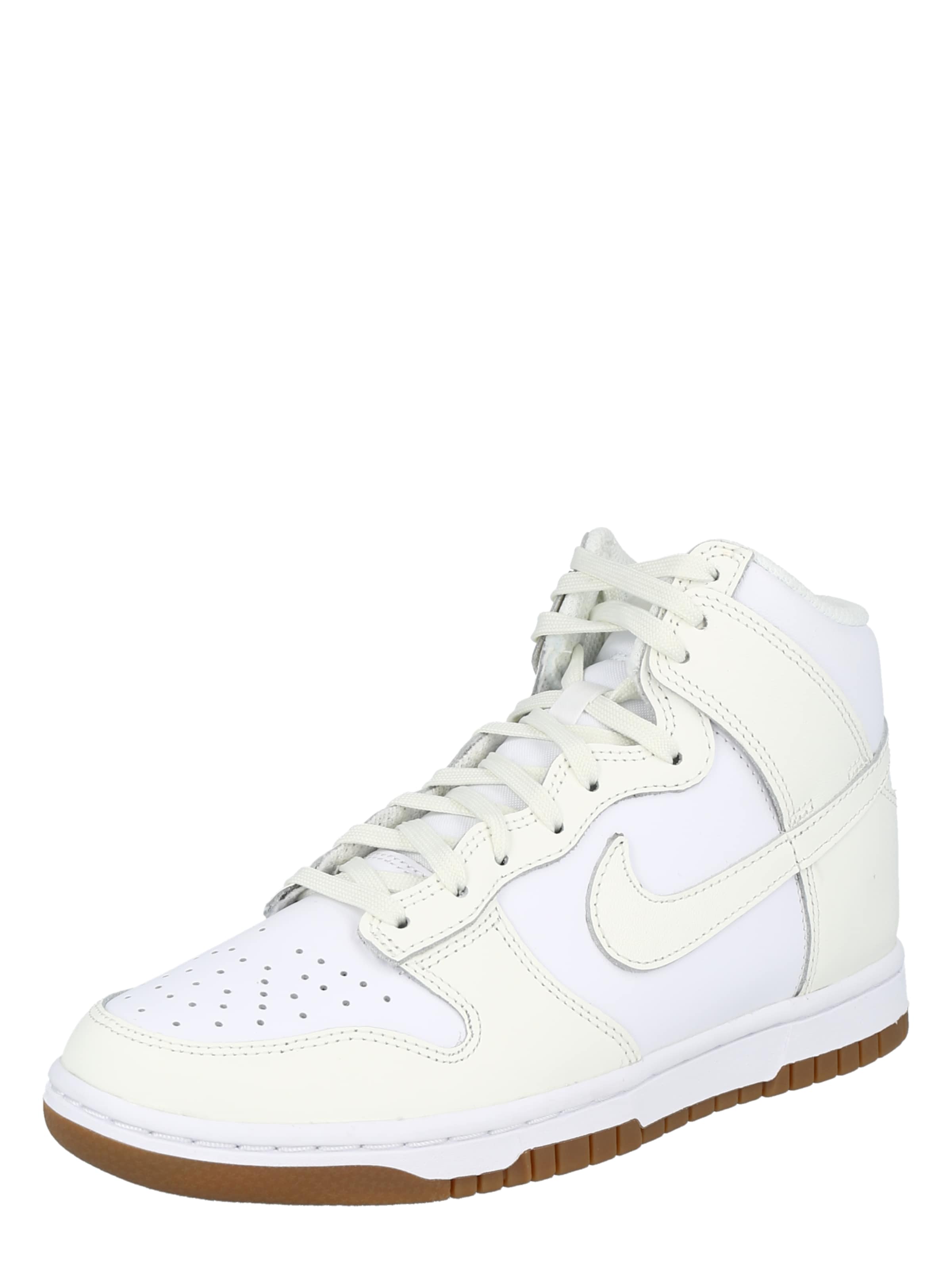 Baskets hautes 'DUNK HIGH' Nike Sportswear en blanc : devant