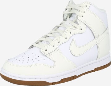 Sneaker alta 'DUNK HIGH' di Nike Sportswear in bianco: frontale