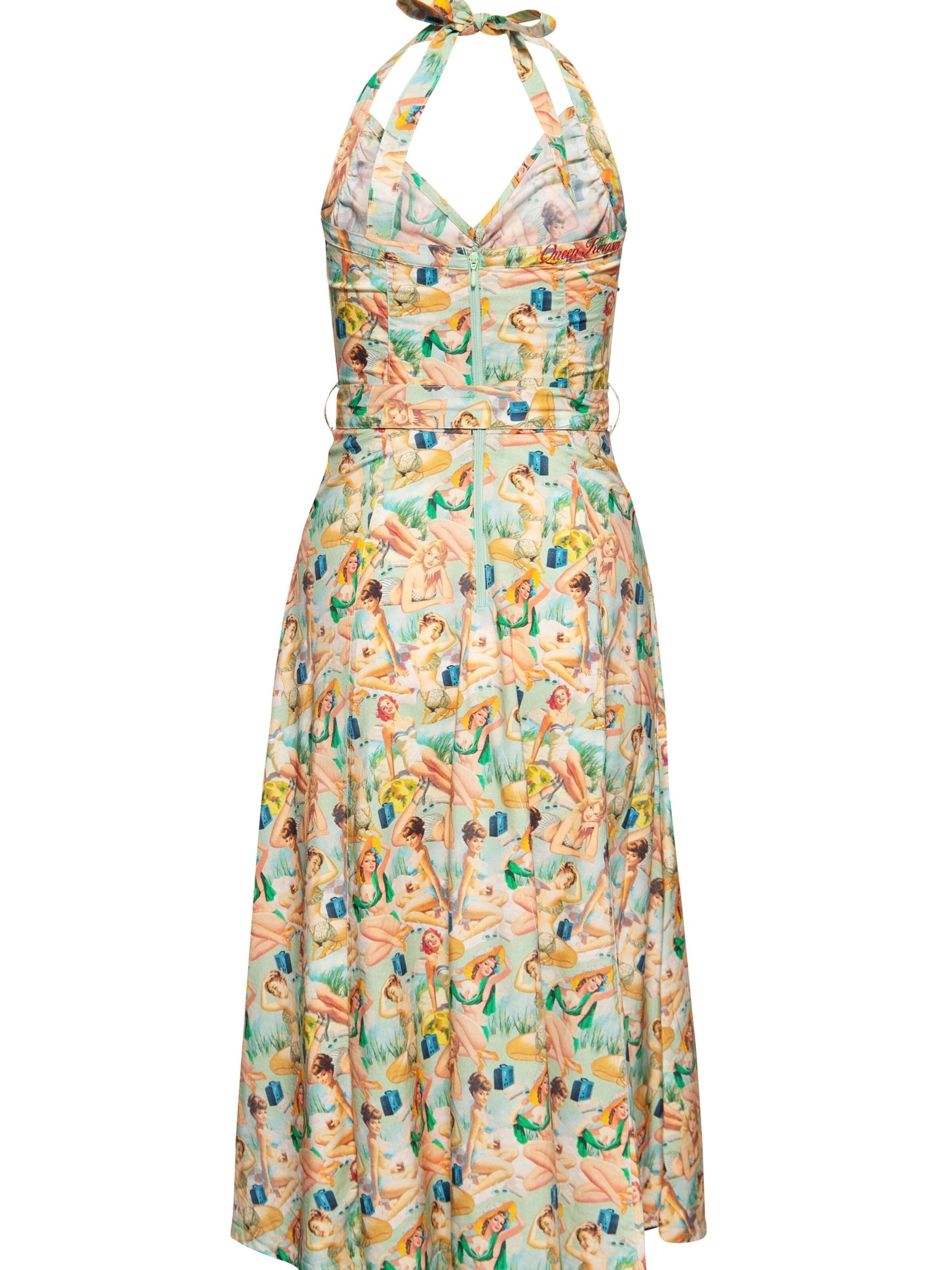 Queen Kerosin Summer Dress in Mixed colors