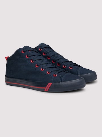 Ombre Sneakers hoog in Blauw