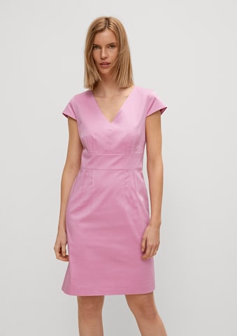 COMMA Платье в Ярко-розовый: спереди