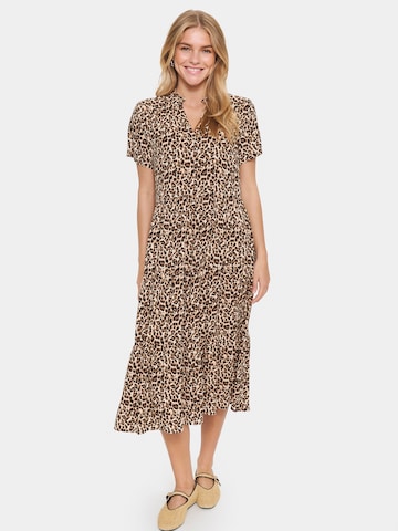 SAINT TROPEZ Blousejurk 'EdaSZ' in Zwart: voorkant