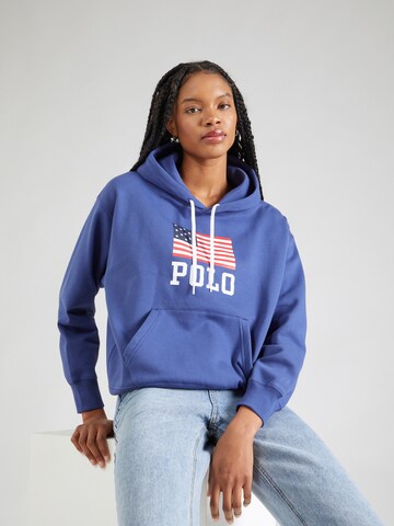 Sweat-shirt Polo Ralph Lauren en bleu : devant