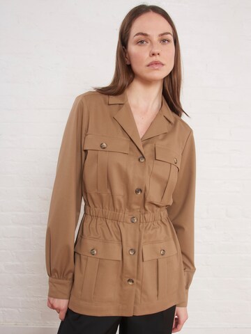 Aligne Between-Season Jacket 'Ebony' in Brown: front