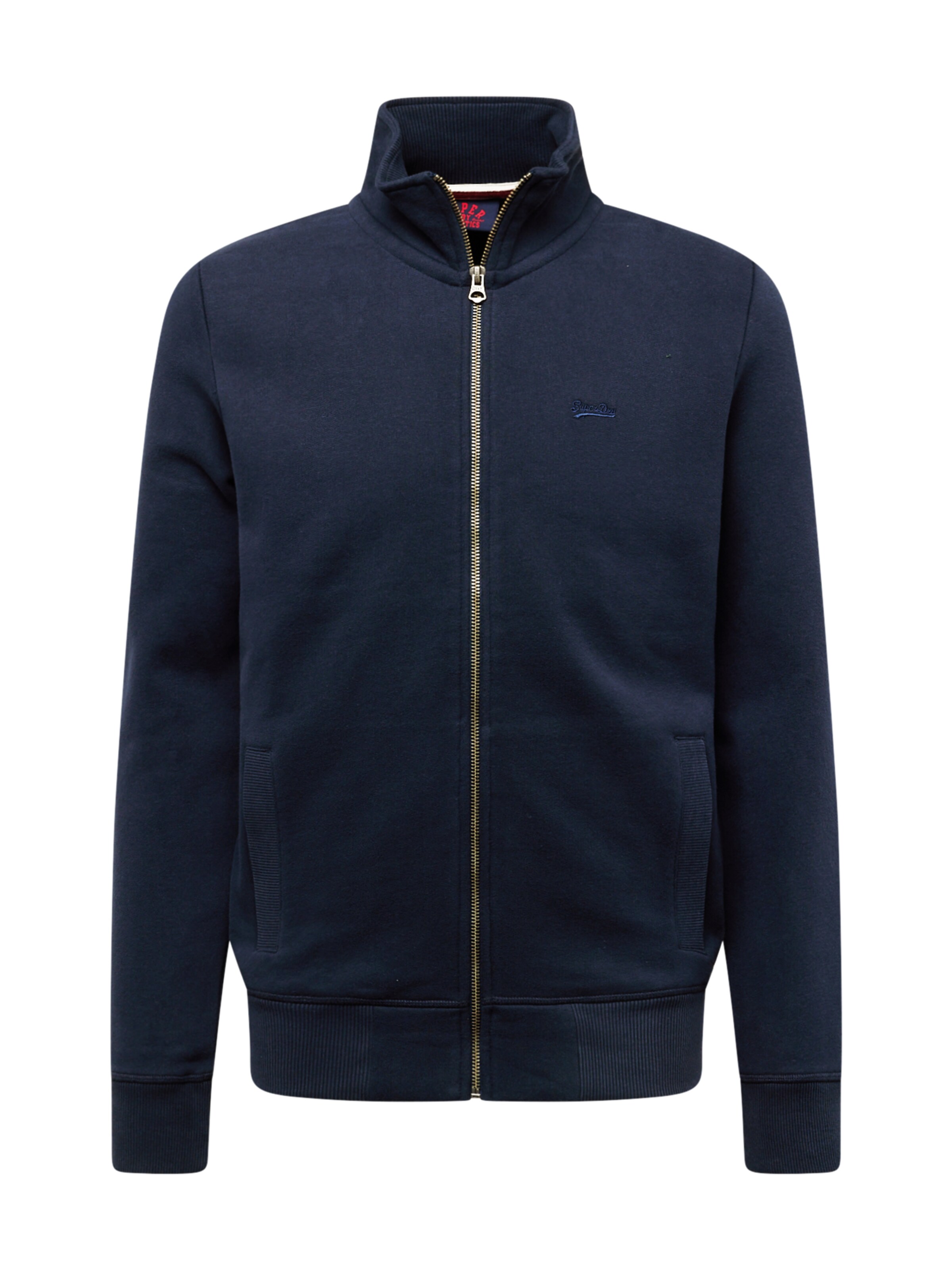Superdry & Co Sweat jacket 'Essential' in Blue: front