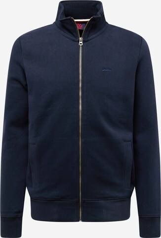 Sweat-shirt 'ESSENTIAL' Superdry en bleu : devant