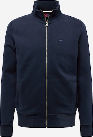 Superdry Sweatshirt 'ESSENTIAL' i blå: framsida