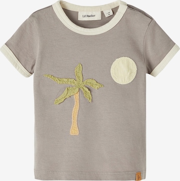 Lil ' Atelier Kids T-shirt 'Hali' i brun: framsida