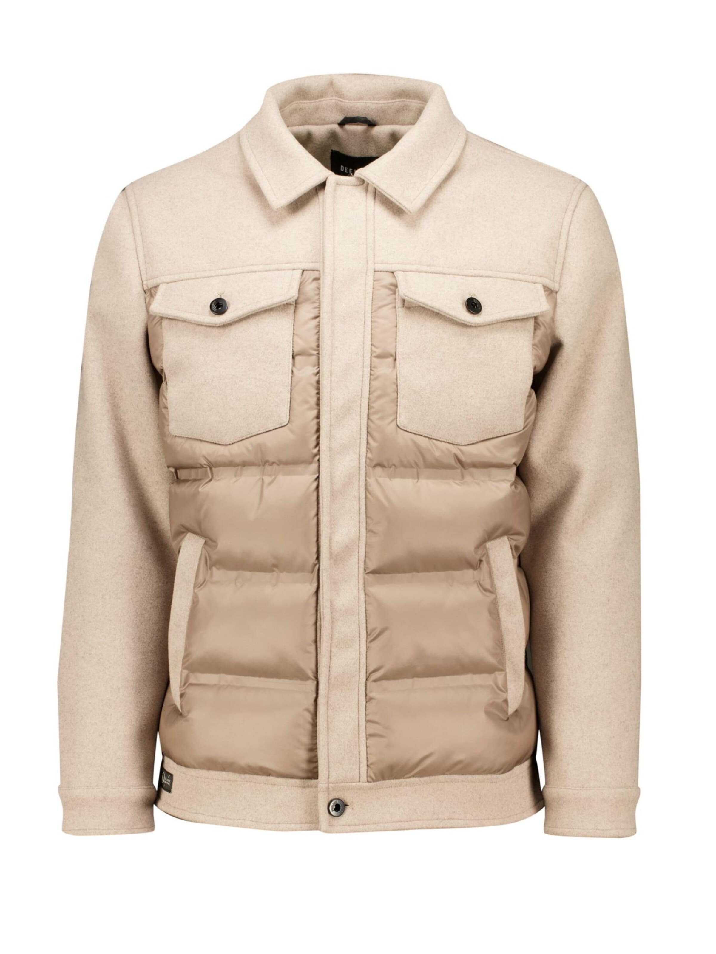 Veste mi-saison Deeluxe en beige : devant